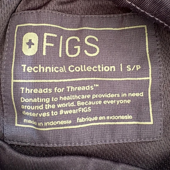 FIGS S Navy Blue Lined Windbreaker Jogger Scrub Pants Navy Blue W23SW2008P - Picture 8 of 12